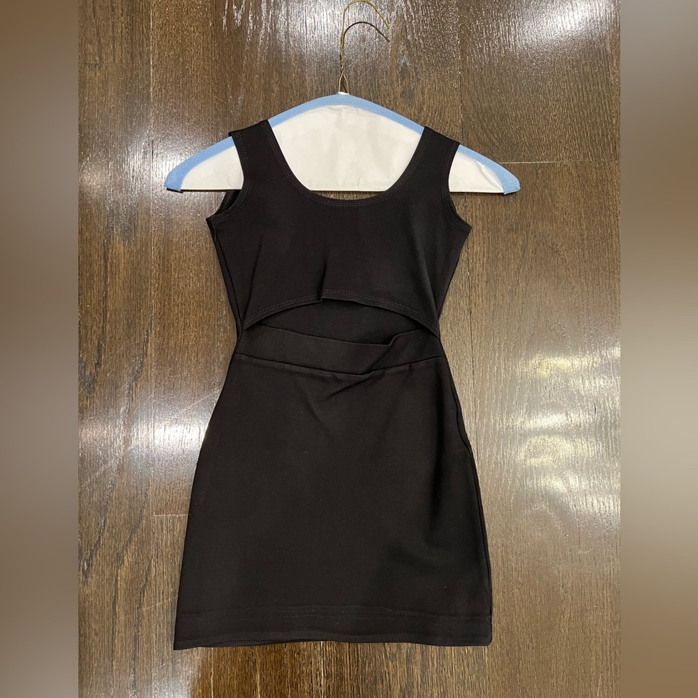 GIRLS BLACK TANK DRESS CHERYL KIDS SIZE SMALL